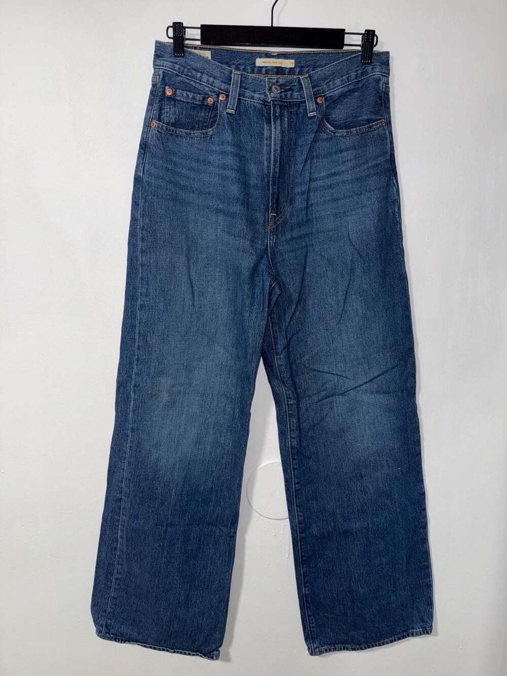 Levi's Ribcage Wide Leg Size 29x32 Blue Denim